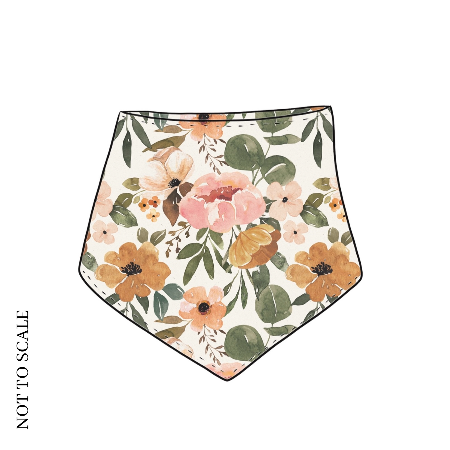 Vintage Blooms Dribble Bib