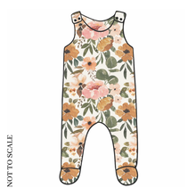 Load image into Gallery viewer, Vintage Blooms Footed Romper
