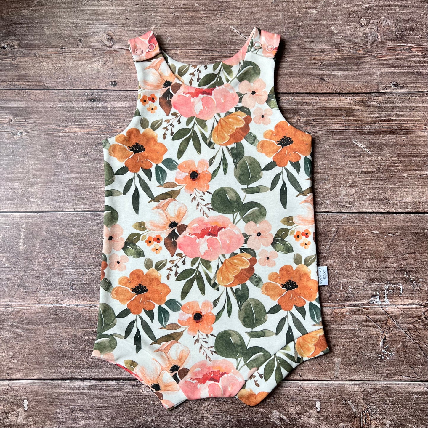 Vintage Blooms Bloomer Romper