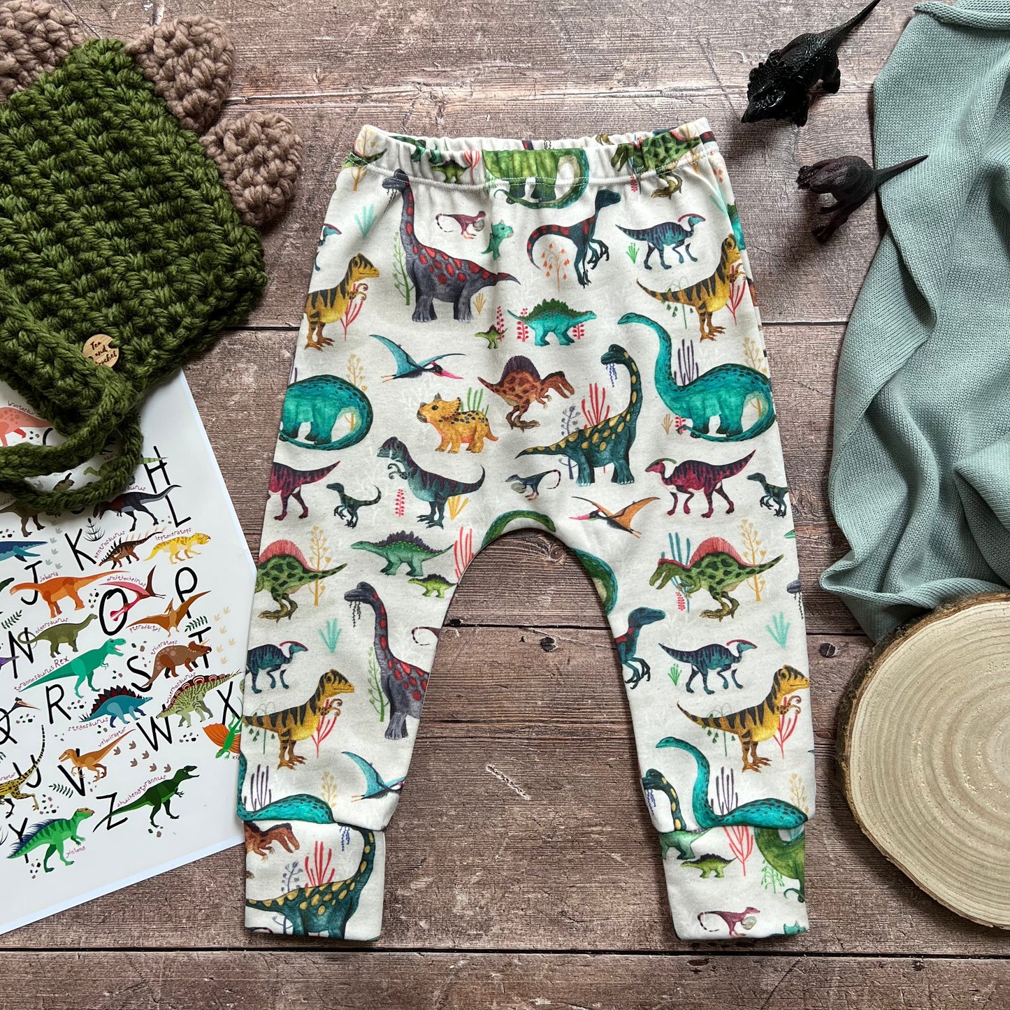 Organic Dino Land Harems 9-12m