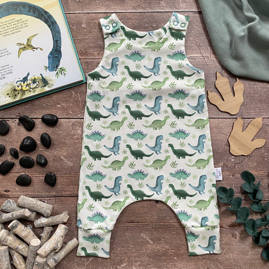 Blue Dinos Romper