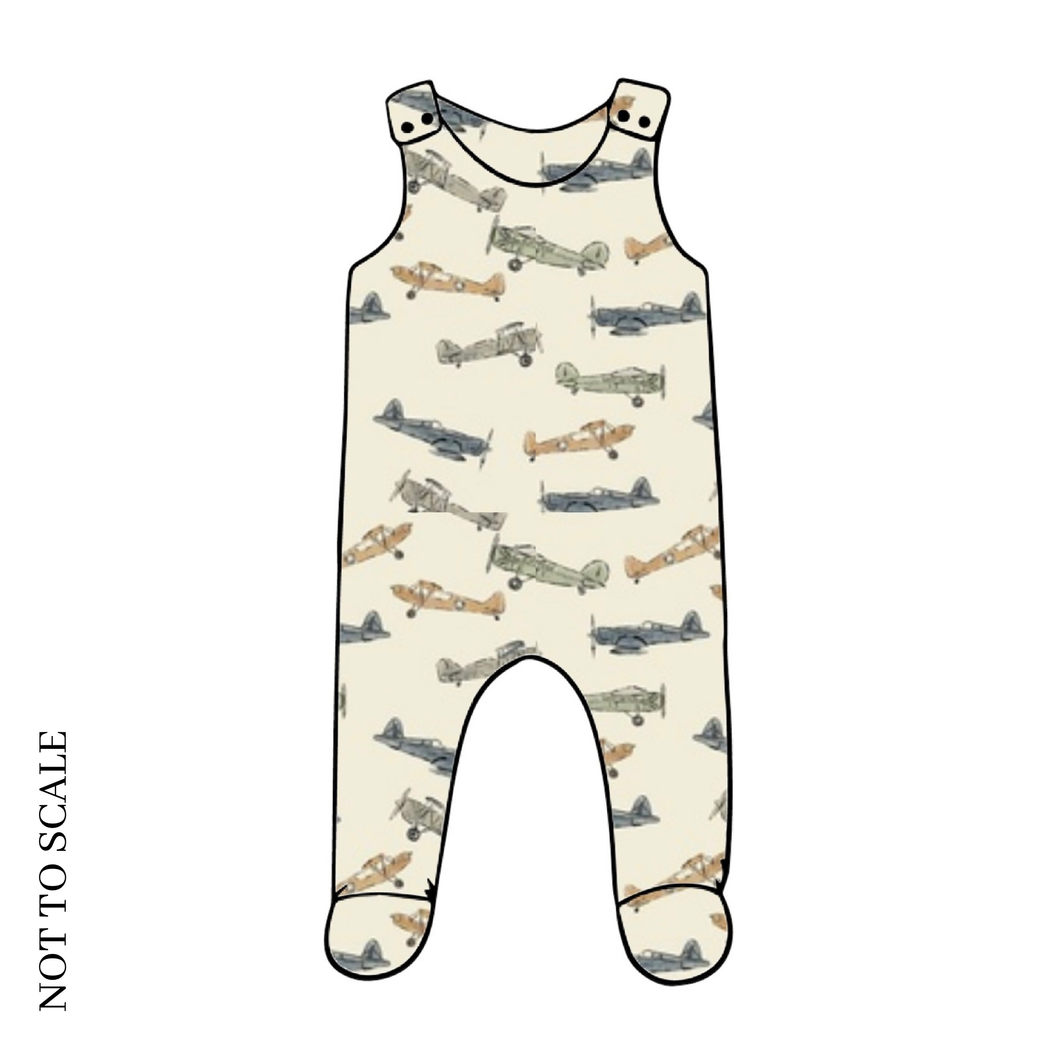 Planes Footed Romper