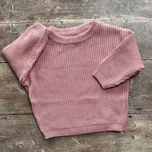 Load image into Gallery viewer, Chunky Knit Oversized Sweater - Rose
