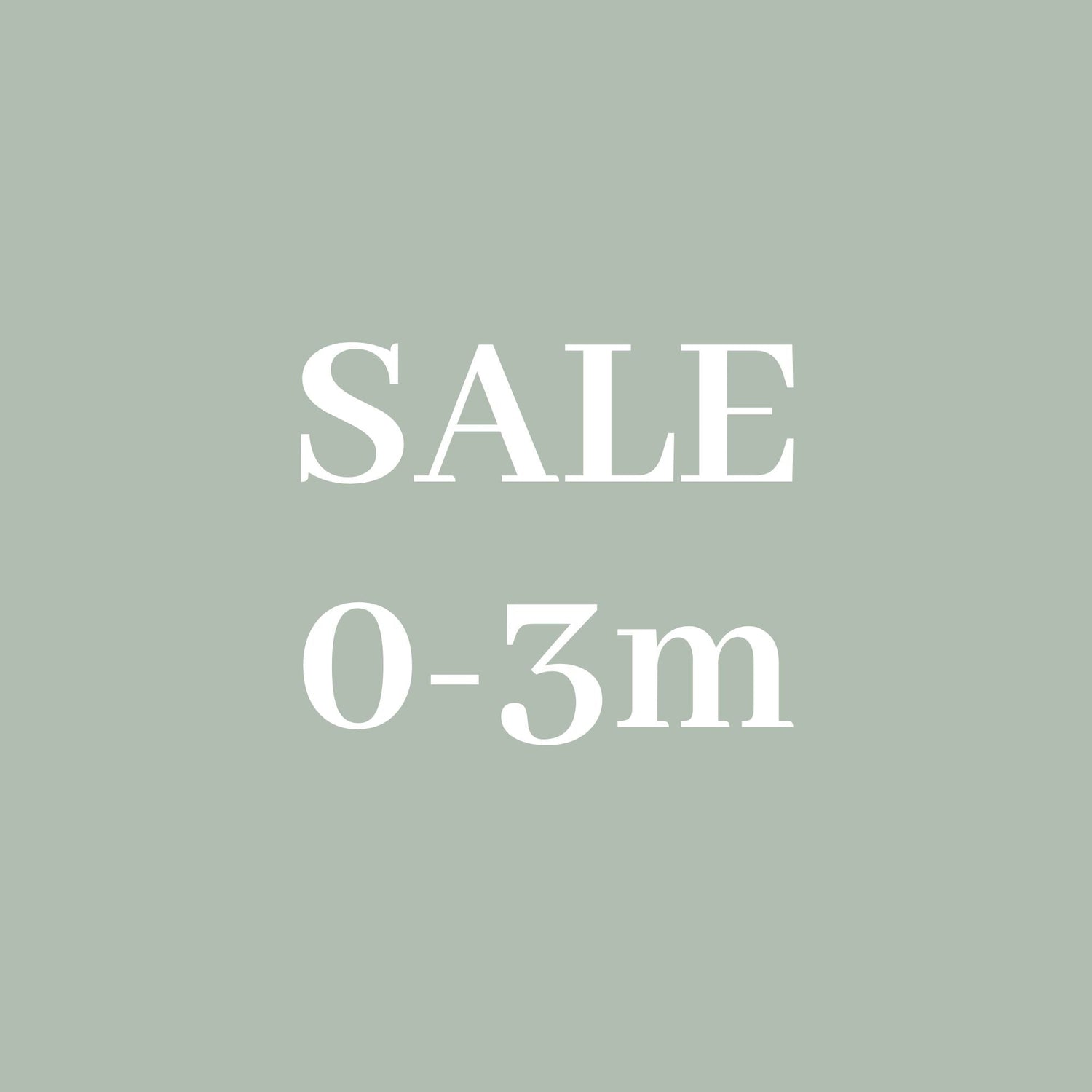 SALE 0-3 months