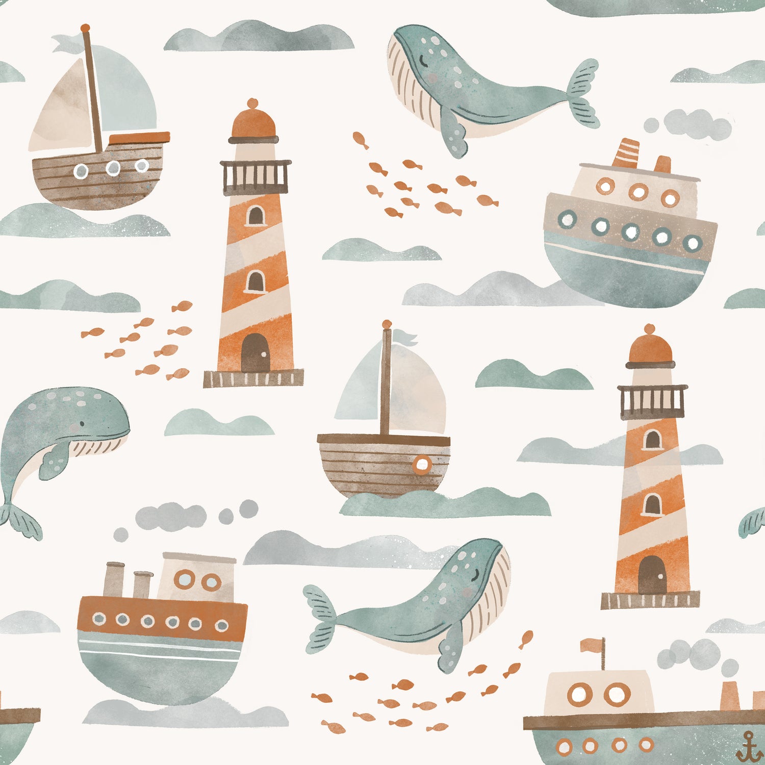 At Sea
