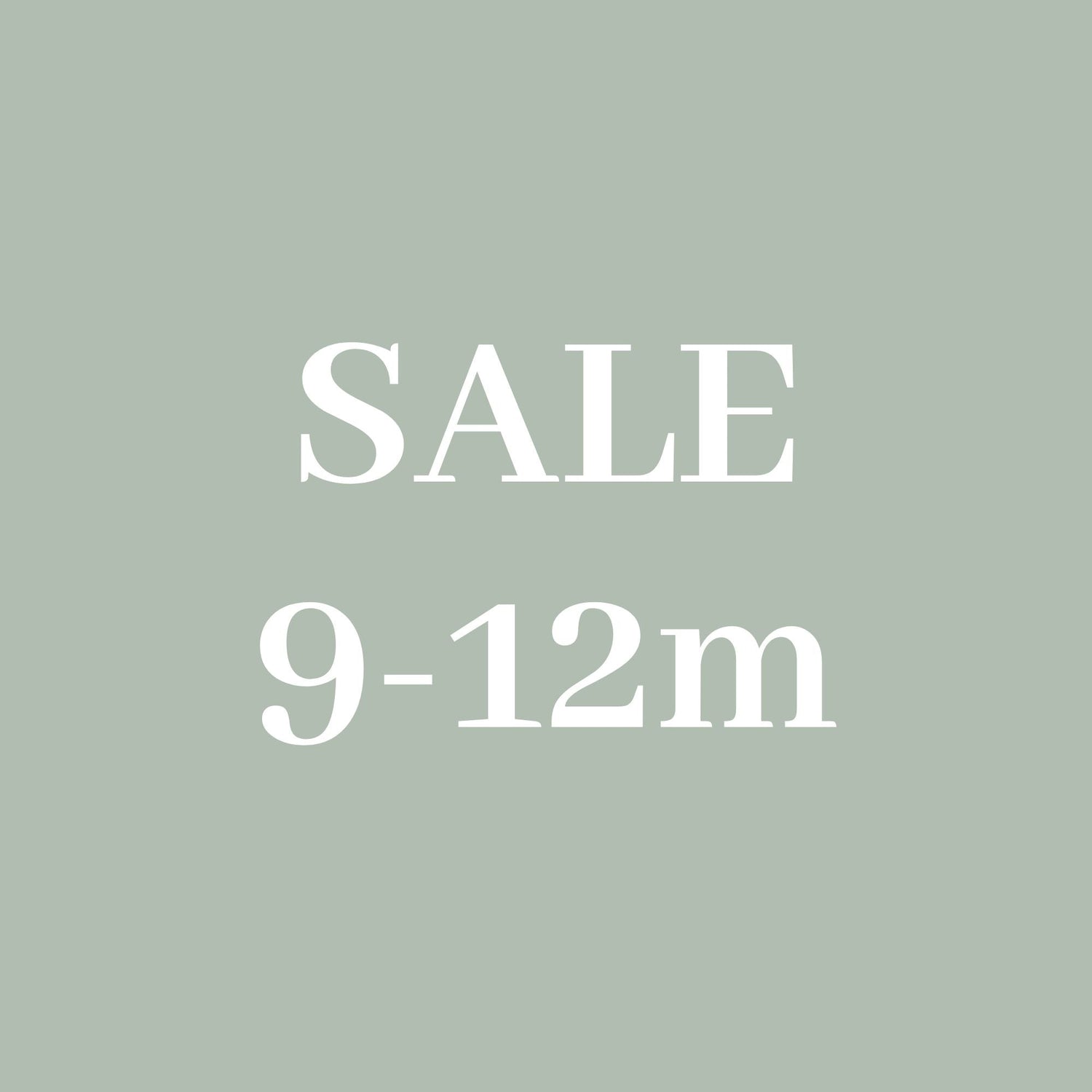 SALE 9-12 months