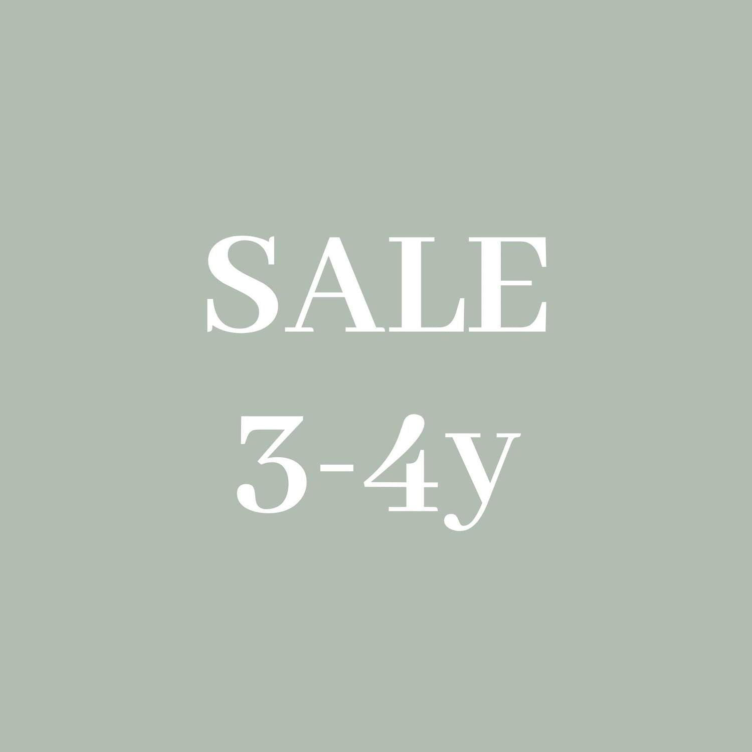 SALE 3-4 years