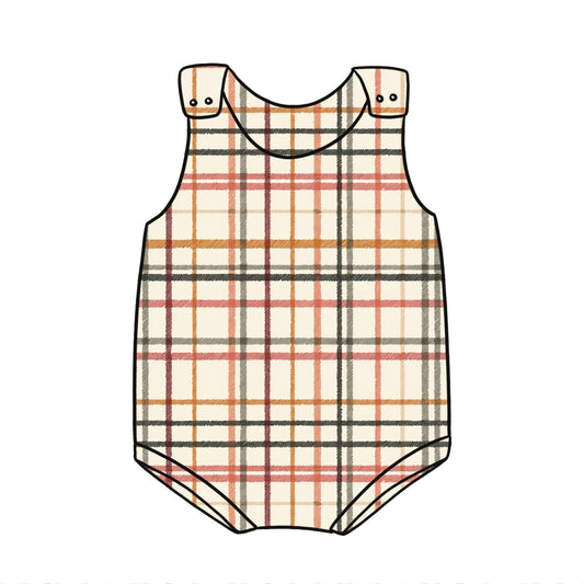 Rustic Plaid Child & Baby Bloomer Romper