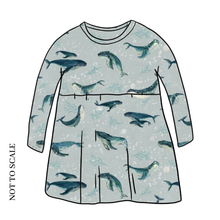 Load image into Gallery viewer, Humpback Whales T-Shirt Dress

