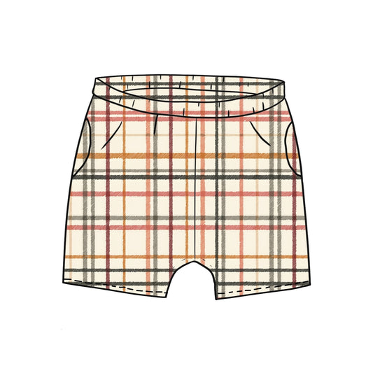 Rustic Plaid Toddler & Child Pocket Shorts
