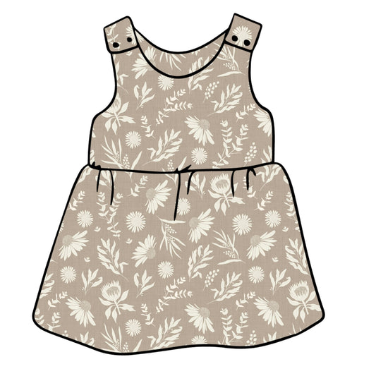 Linen Meadow Child & Baby Pinafore Dress