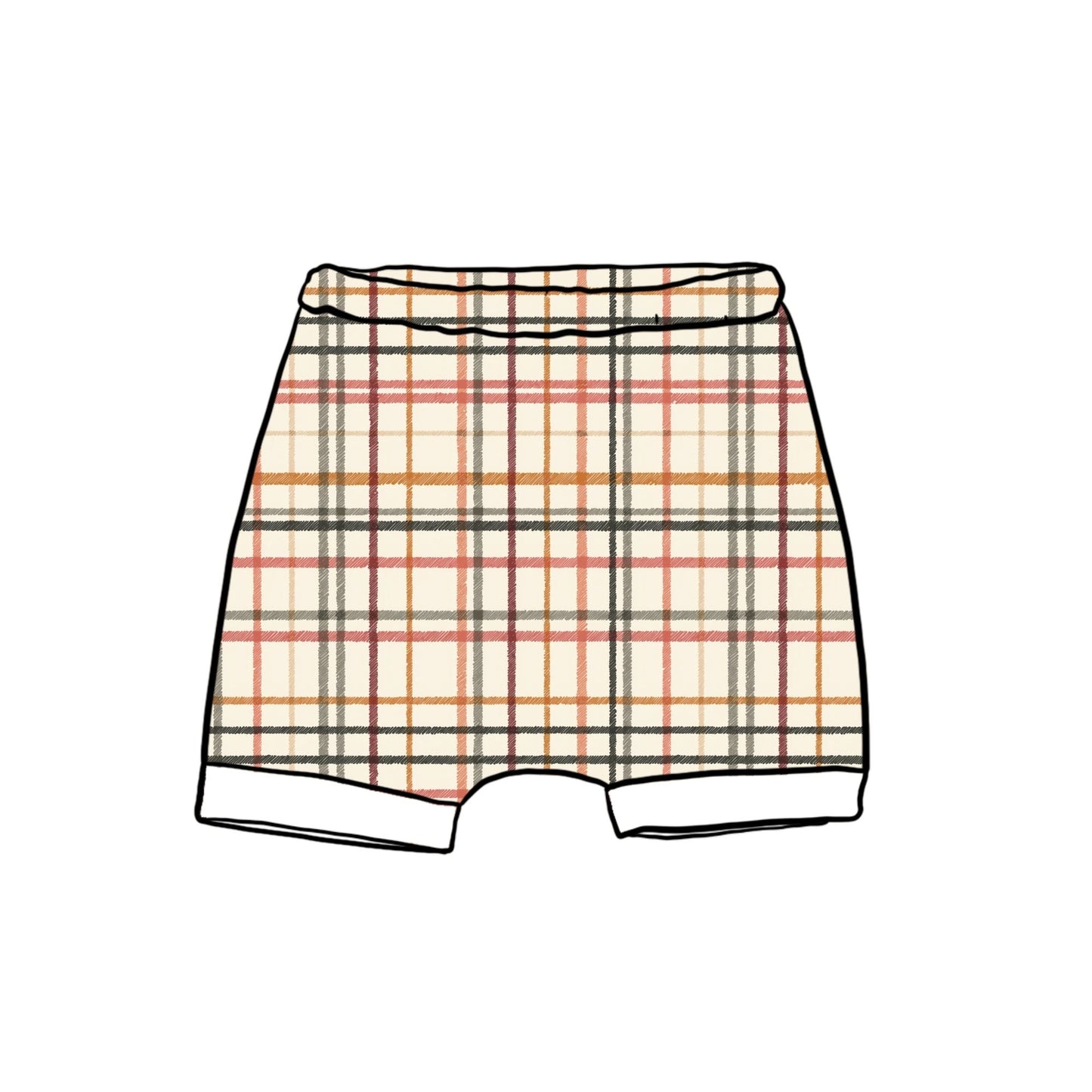 Rustic Plaid Child & Baby Shorts - Rolled or Hemmed