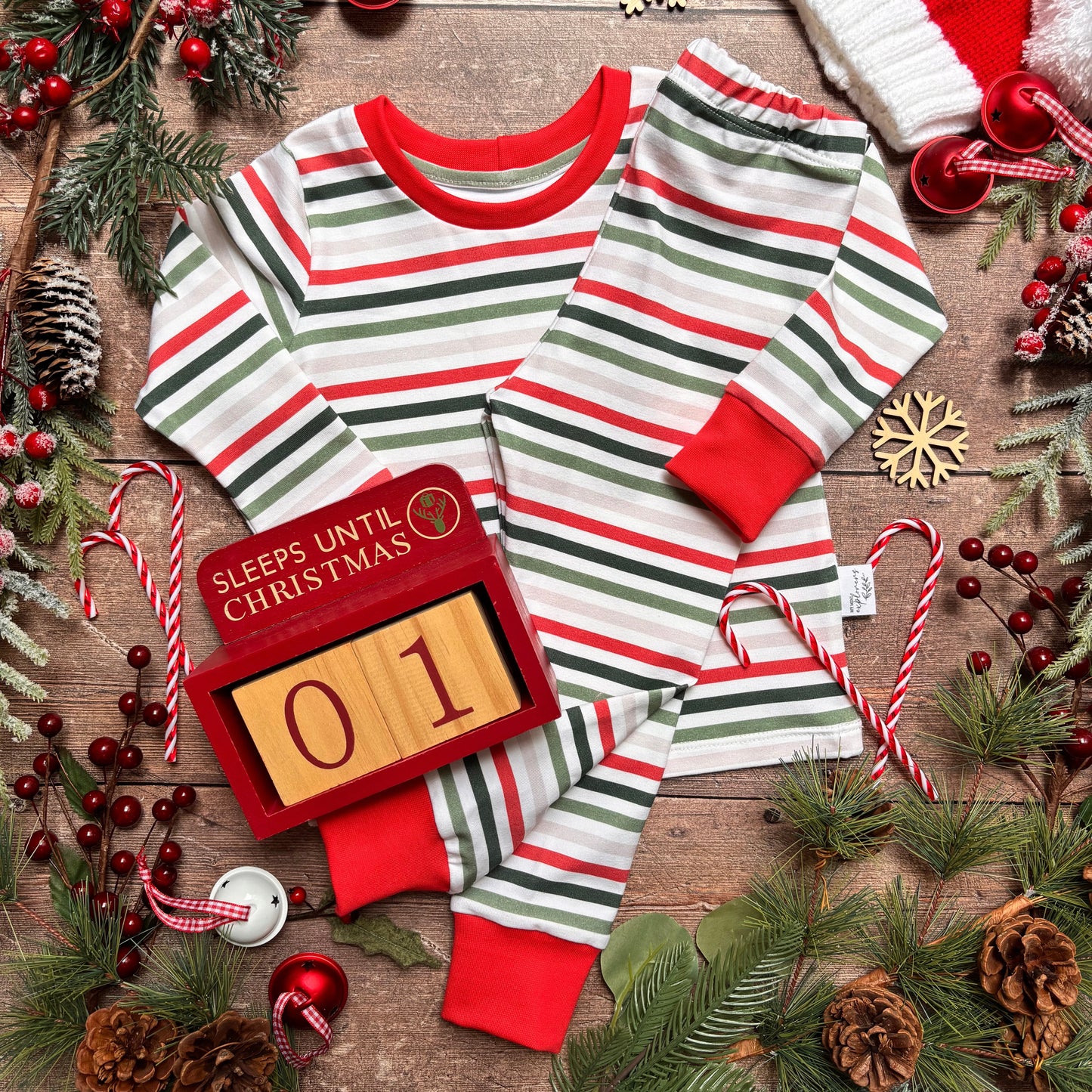 Christmas Stripes Child & Baby Leggings