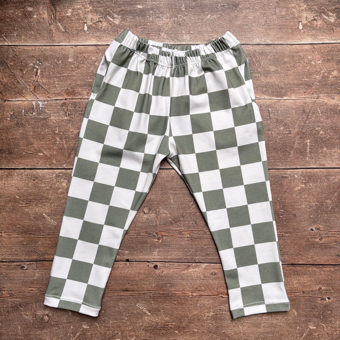 Chequerboard Toddler & Child Pocket Trousers
