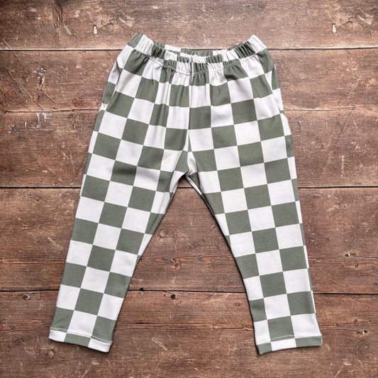 Chequerboard Toddler & Child Pocket Trousers