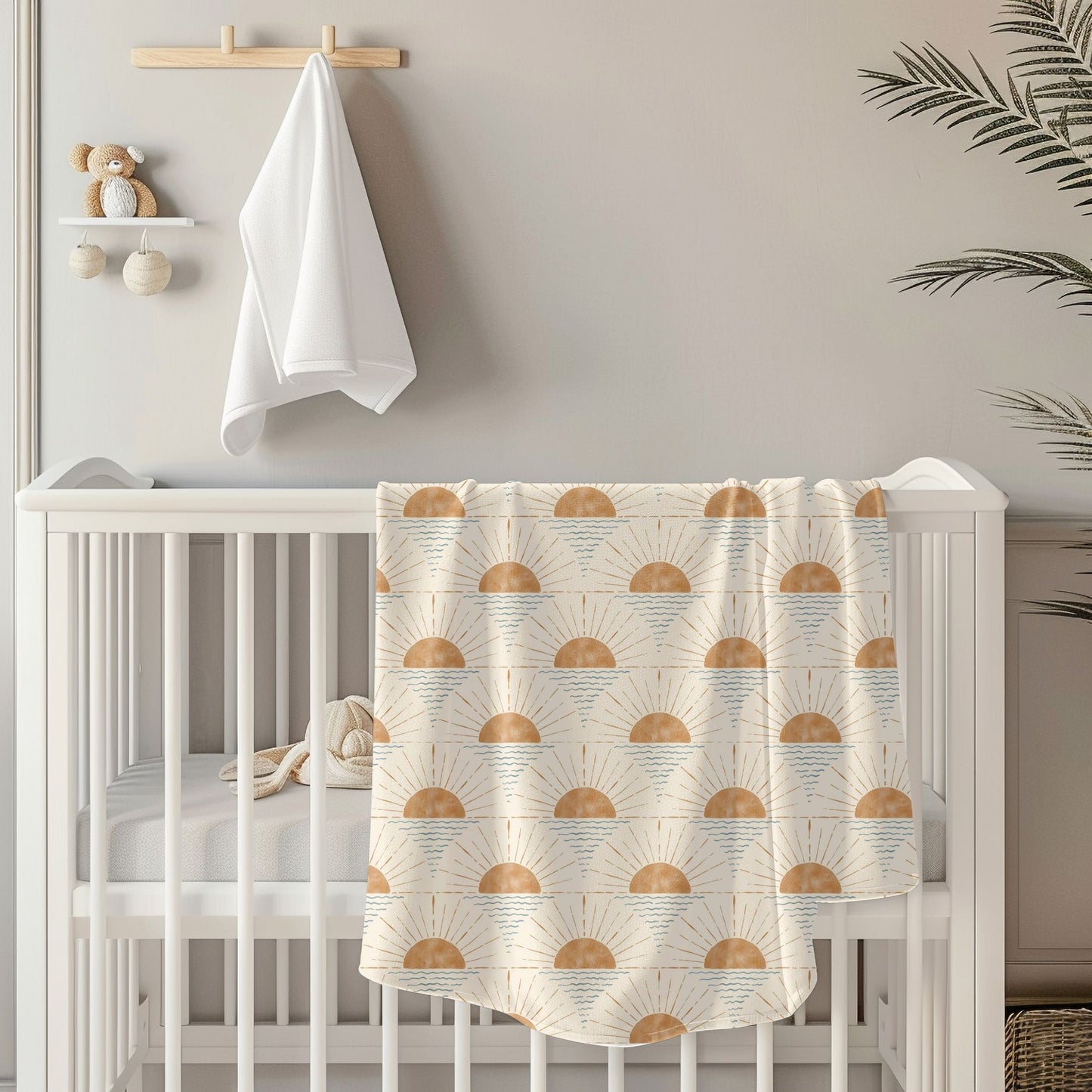 Sun Rays Toddler & Child Sherpa Blanket