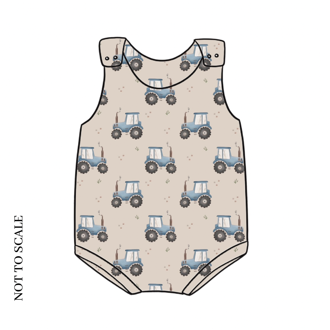 Tractors Bloomer Romper