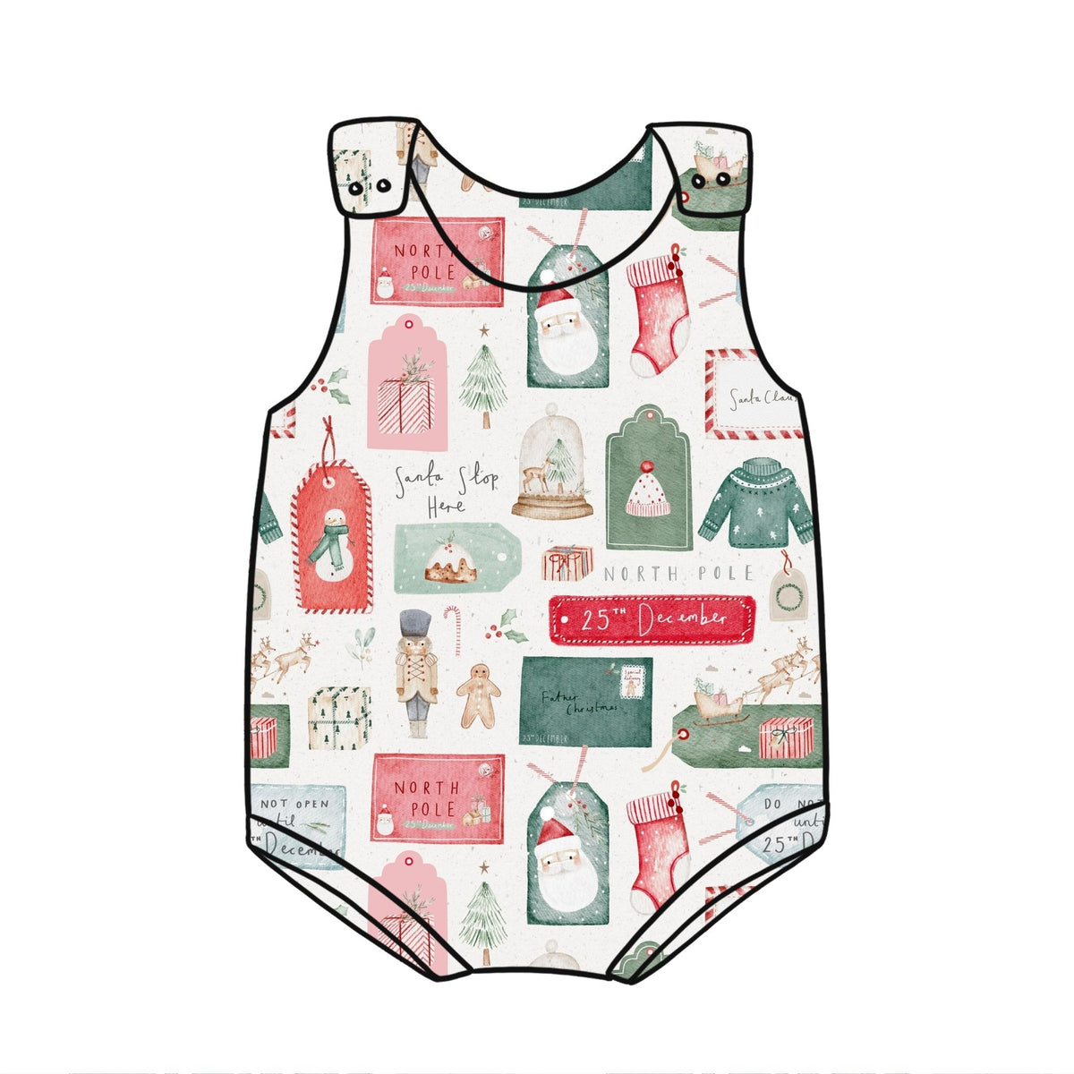 North Pole Greetings Child & Baby Bloomer Romper