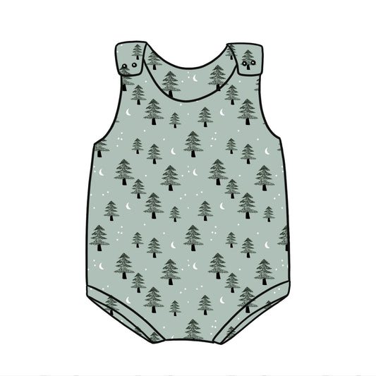 Winter Forest Child & Baby Bloomer Romper