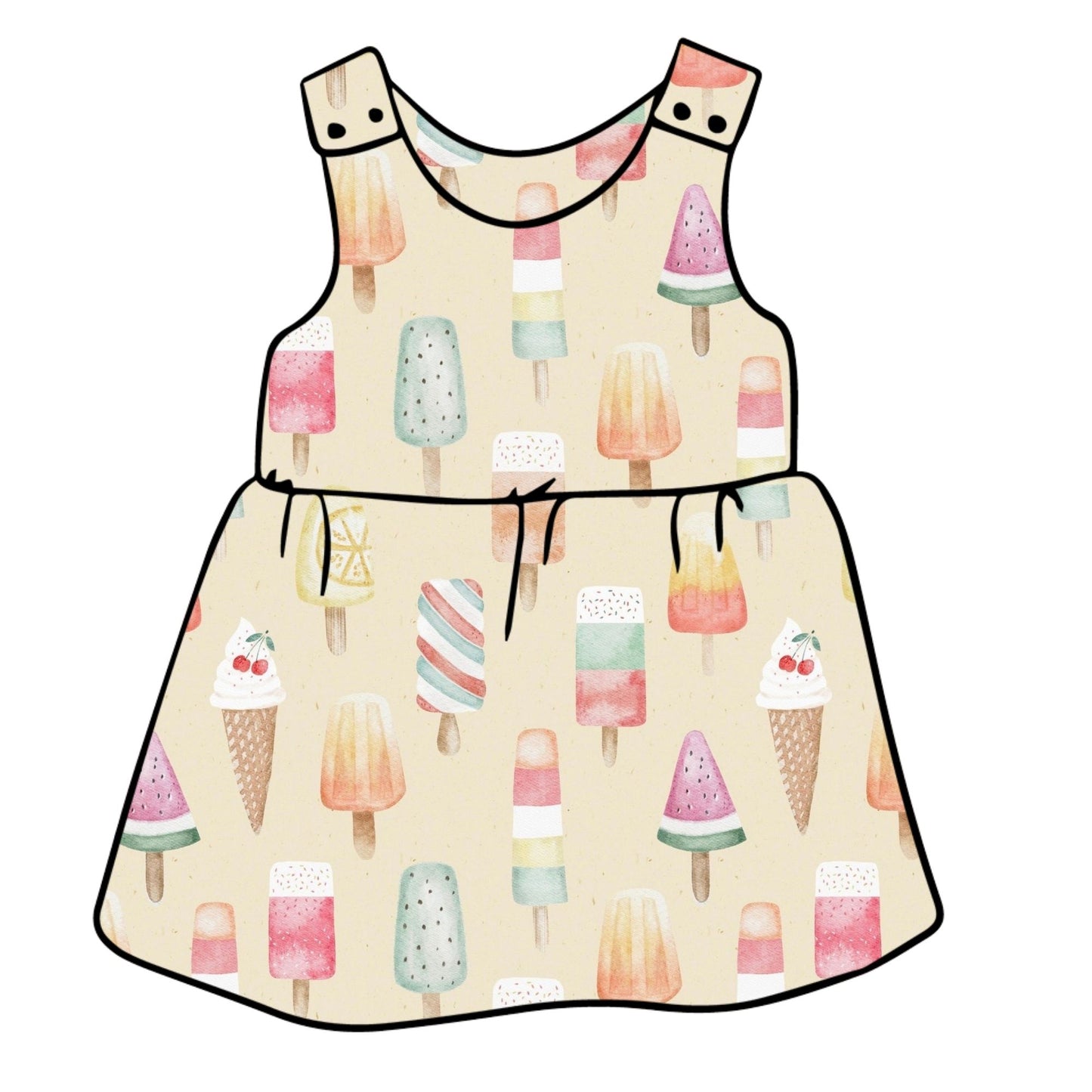 Ice Creams Child & Baby Pinafore Dress
