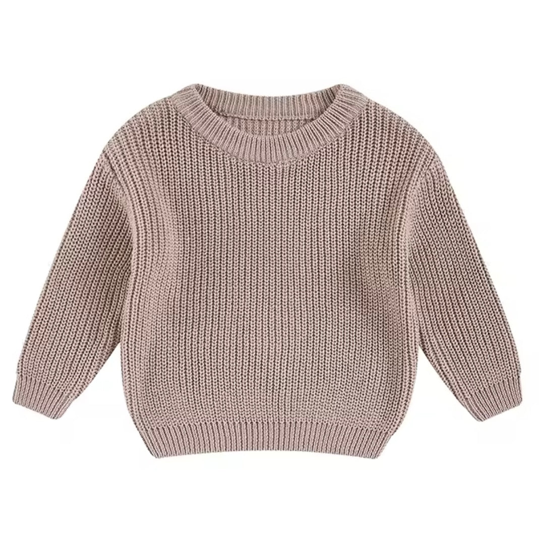 Chunky Knit Oversized Sweater - Lavender