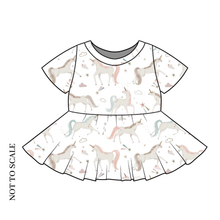 Load image into Gallery viewer, Unicorn Dream Peplum Top
