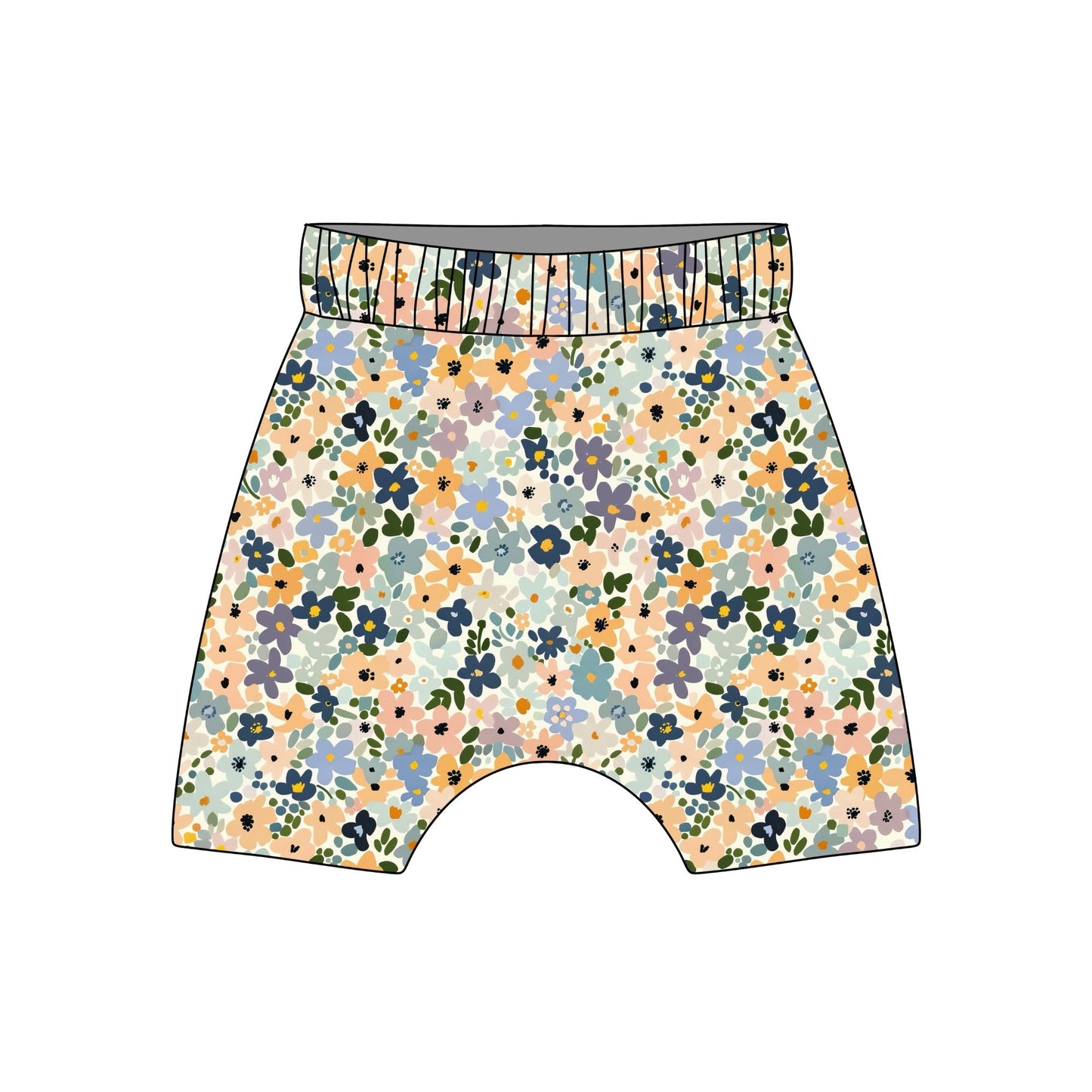 Wildflower Confetti Child & Baby Shorts - Rolled or Hemmed