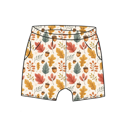 Acorns and Leaves Toddler & Child Pocket Shorts