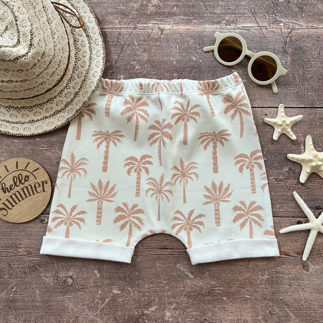 Palm Tree Rolled Shorts 6-9m