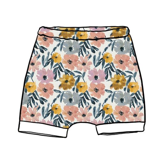 Sunny Blooms Rolled Shorts