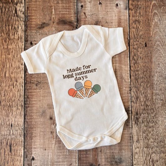 Made for long summer days SS bodysuit 0-3m