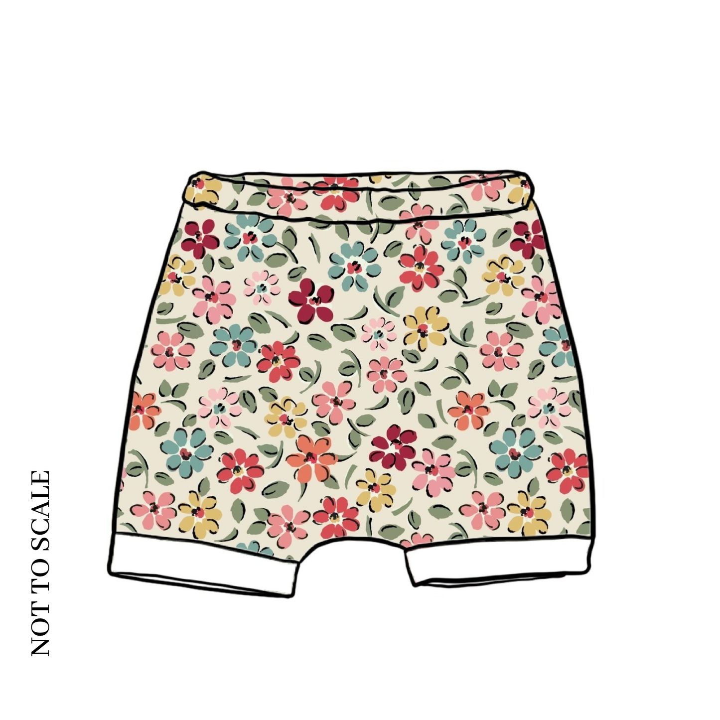 Ditsy Floral Child & Baby Shorts - Rolled or Hemmed