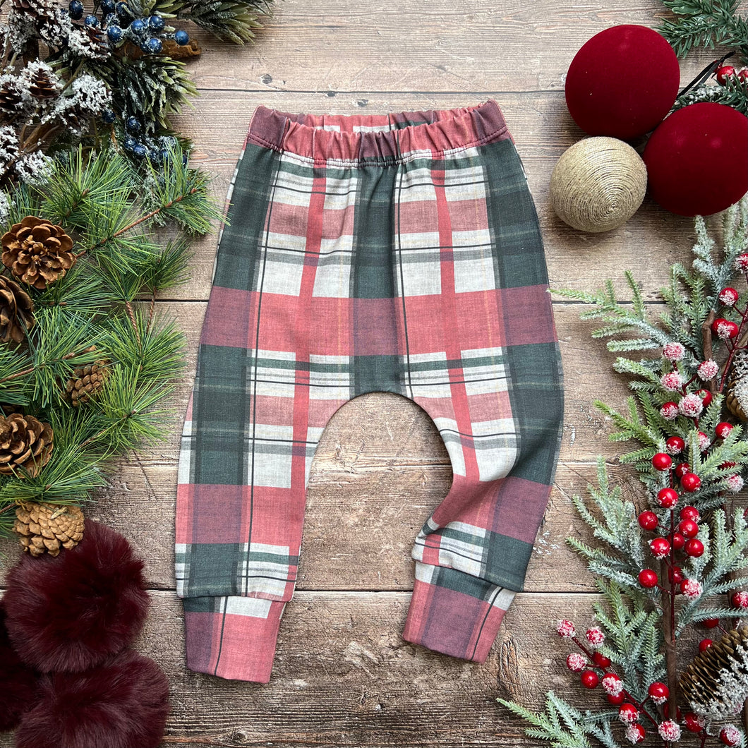 Christmas Tartan Harems 18-24m