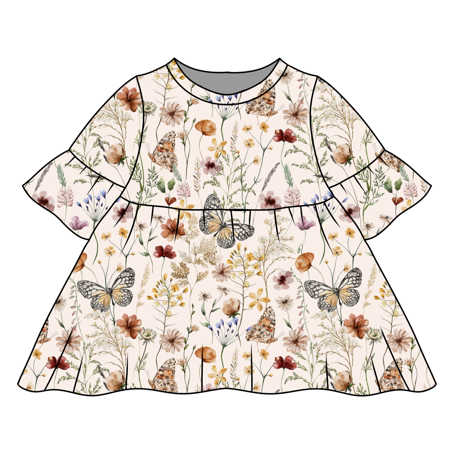 Wild Meadow Child & Baby Sleeved Dress - 3 options