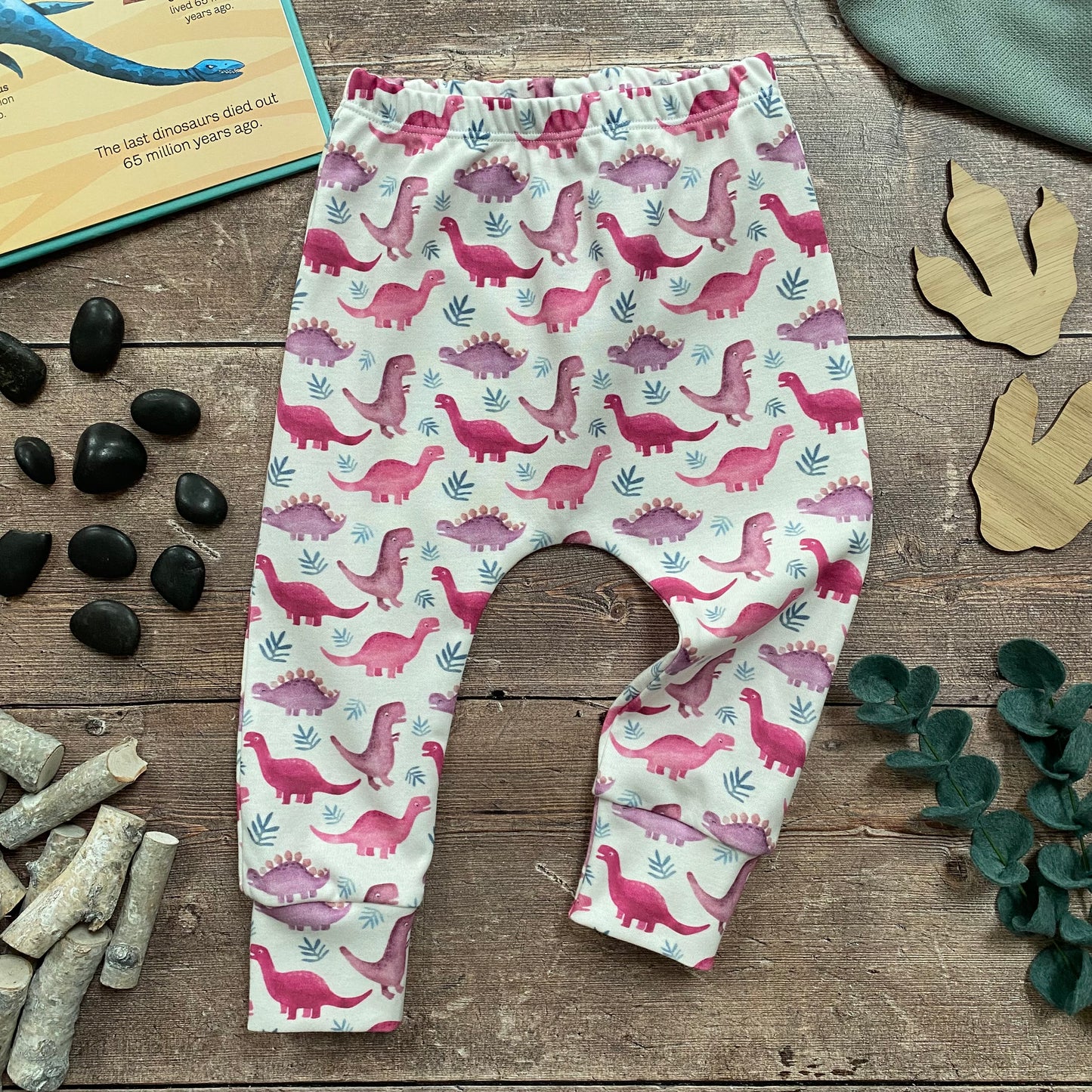 Pink Dinos Harems 18-24m