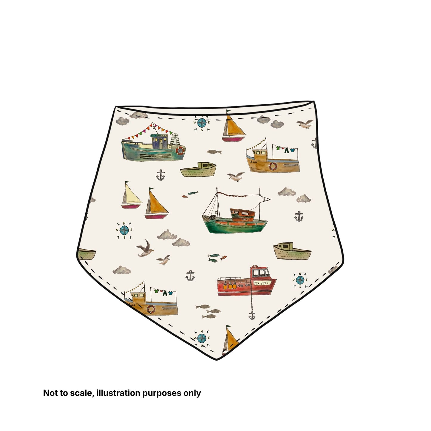 Matching Dribble Bib - Pick your print