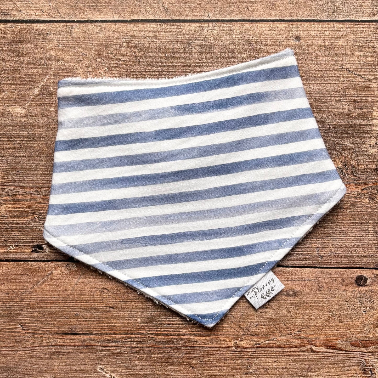 Watercolour Stripes Dribble Bib