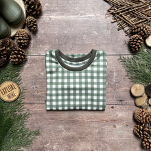 Load image into Gallery viewer, Forest Gingham Long Sleeve T-Shirt 2-3y
