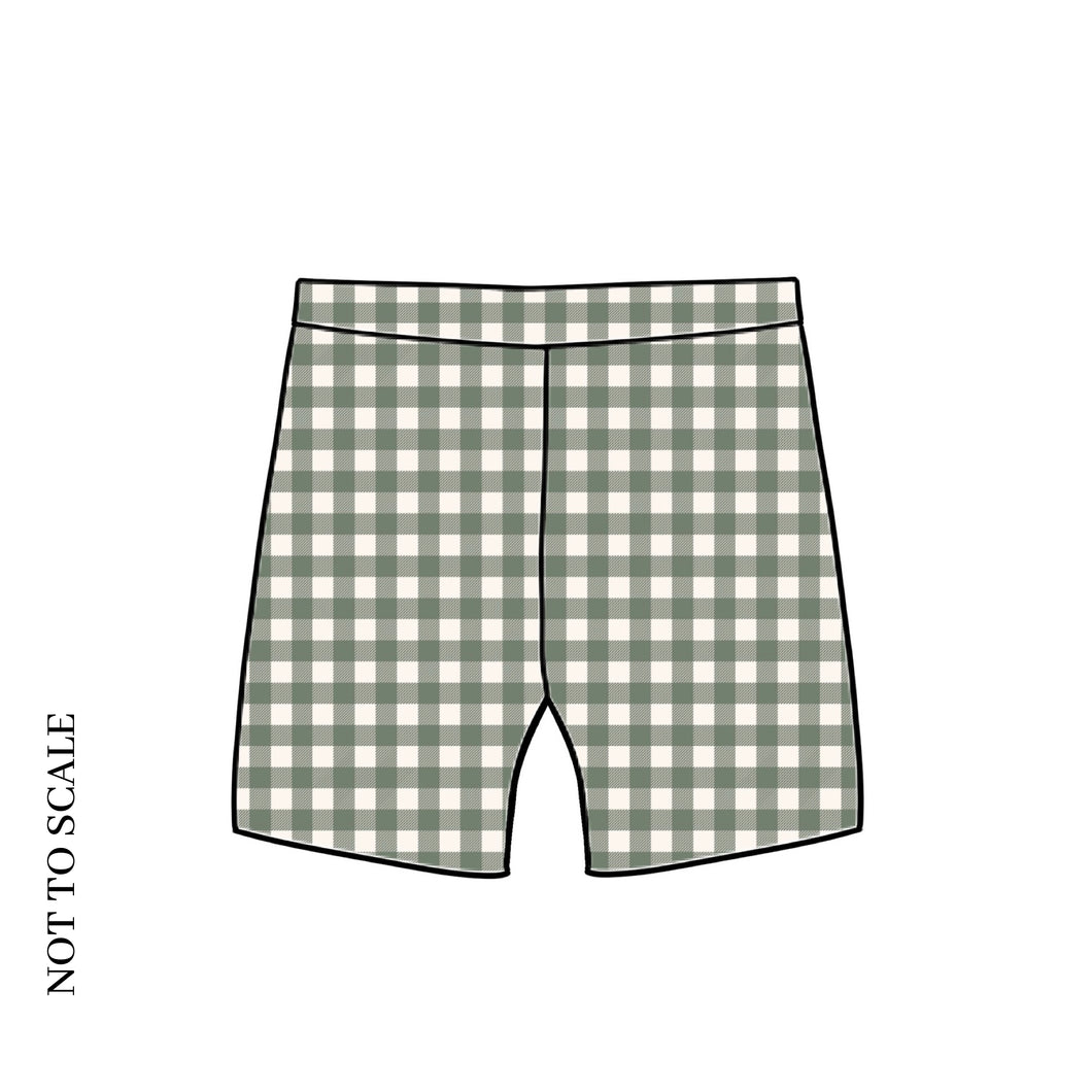 Forest Gingham Lounge Shorts