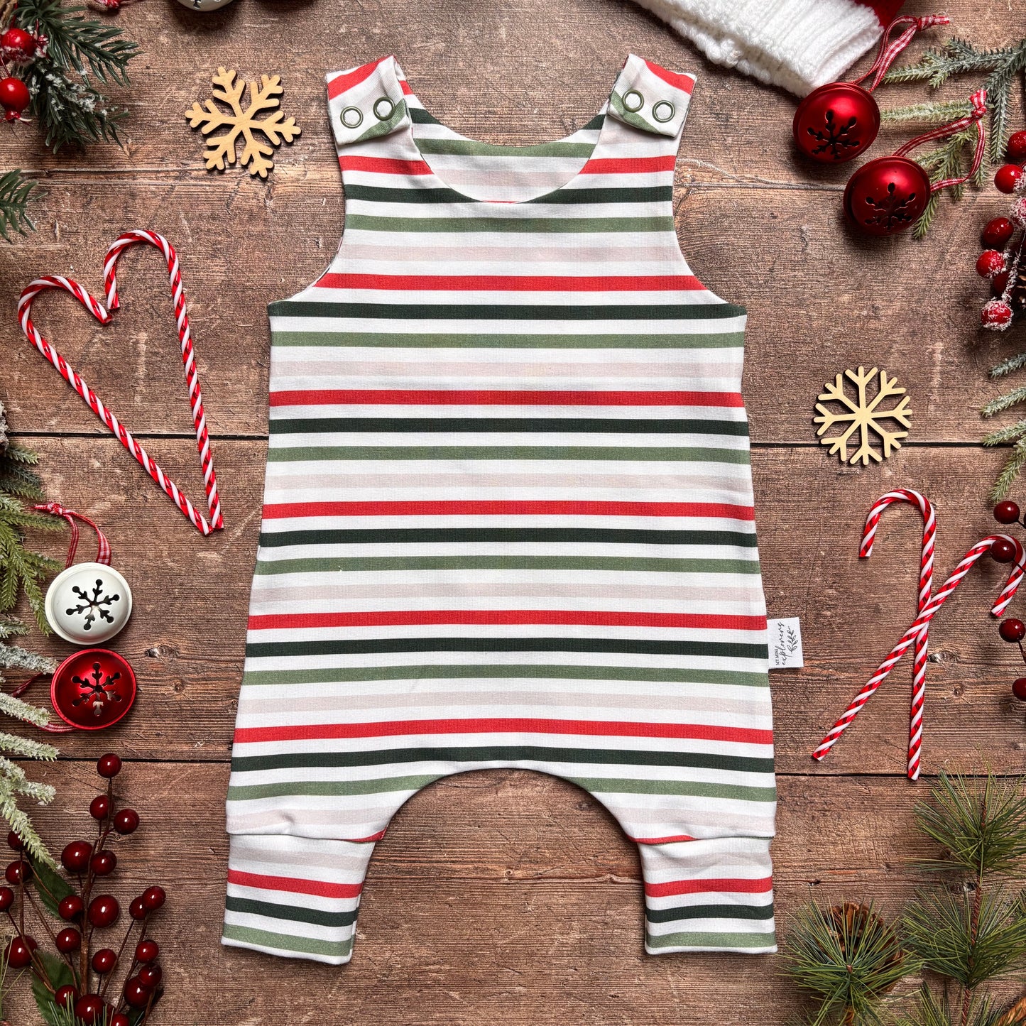 Christmas Stripes Child & Baby Romper