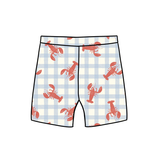 Gingham Lobster Baby & Child Lounge Shorts