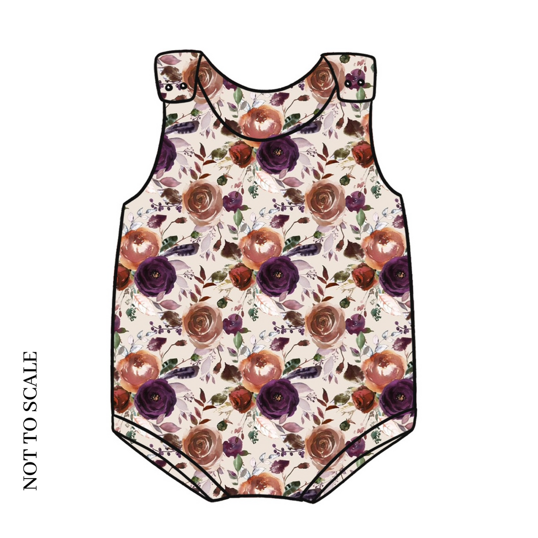 Vintage Roses Bloomer Romper