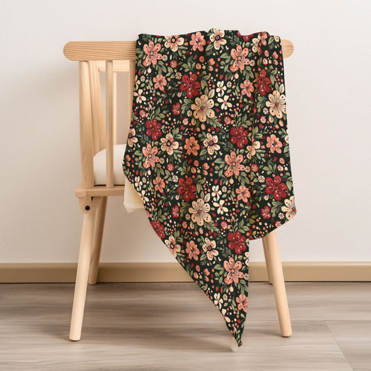 Christmas Floral Child & Baby Snuggle Blanket