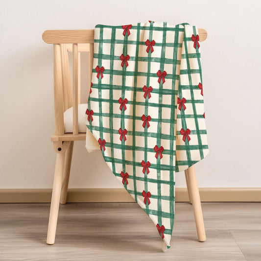 Christmas Gingham Child & Baby Snuggle Blanket