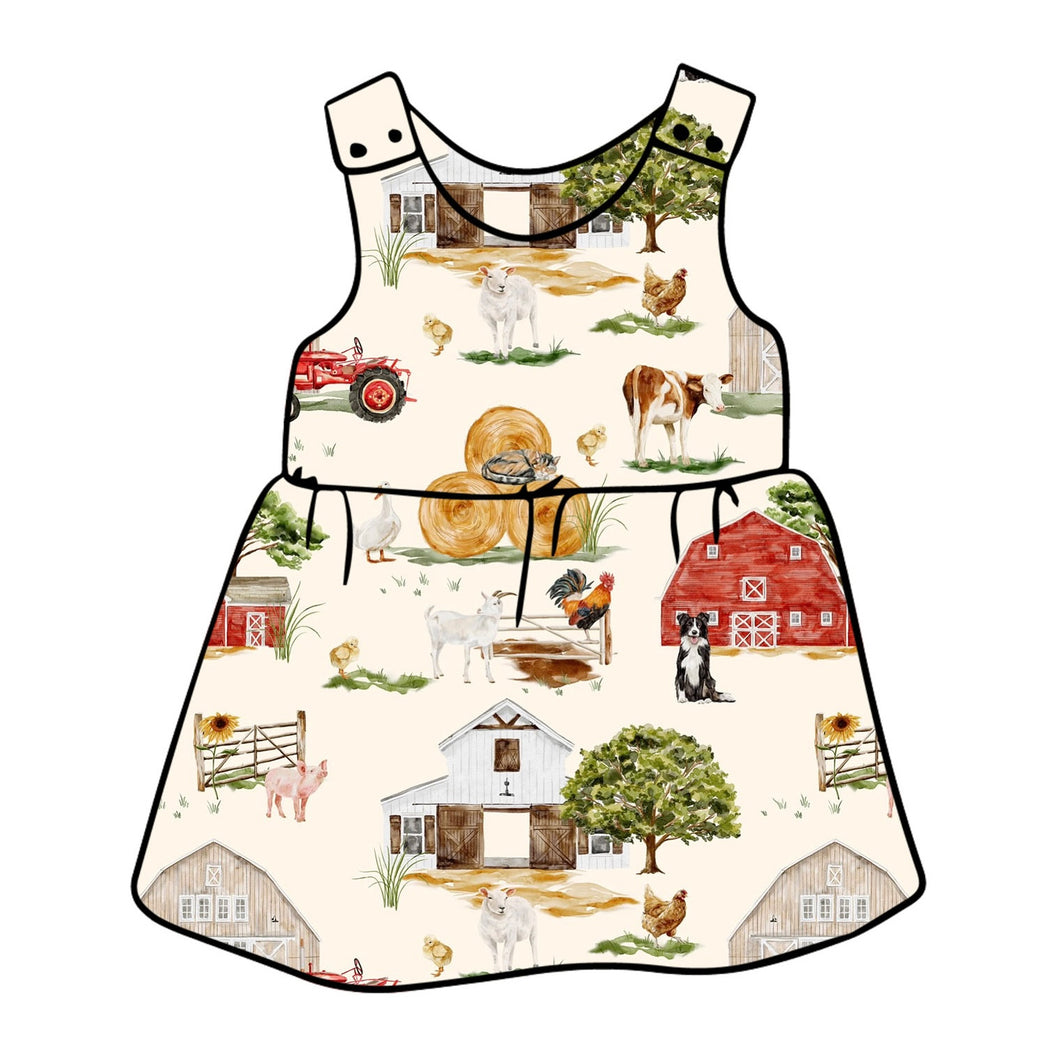 Farm Life Pinafore Dress