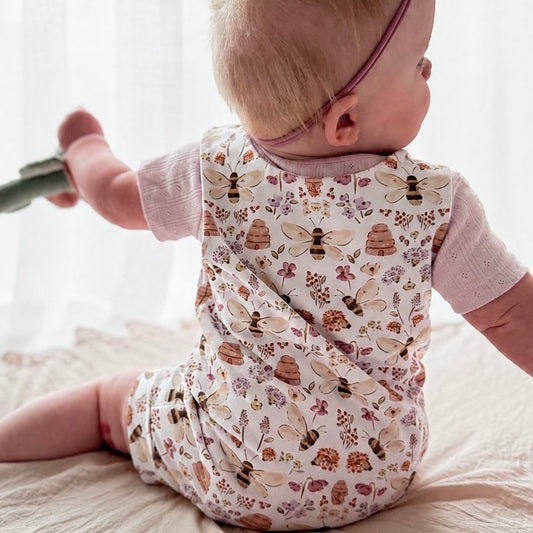 Honey Bee Child & Baby Bloomer Romper