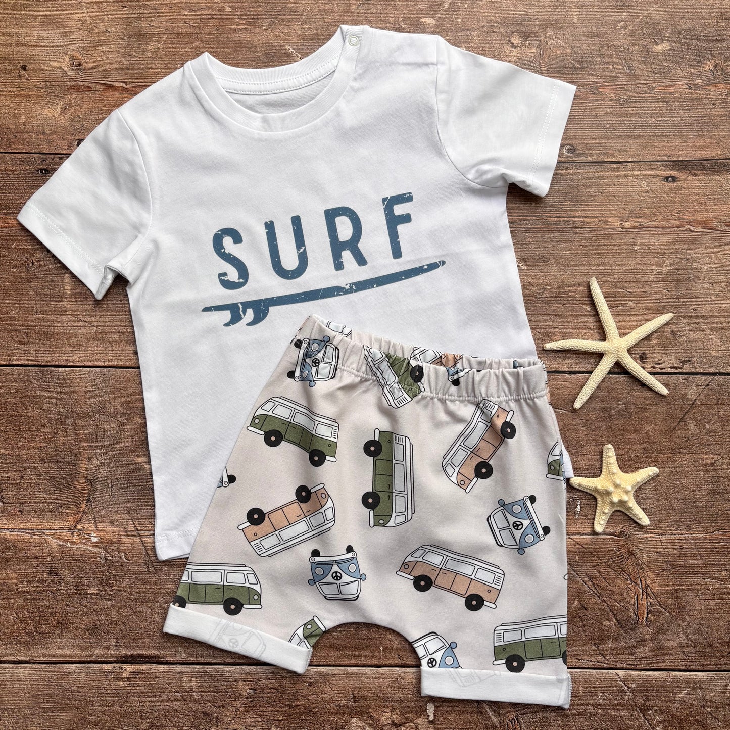 Classic Campers Rolled Shorts 12-18m
