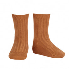 Load image into Gallery viewer, Cóndor Cotton Rib Ankle Socks - CINNAMON
