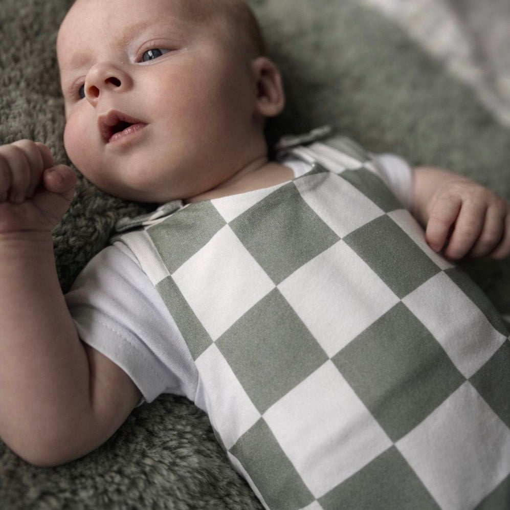 Chequerboard Child & Baby Short Romper