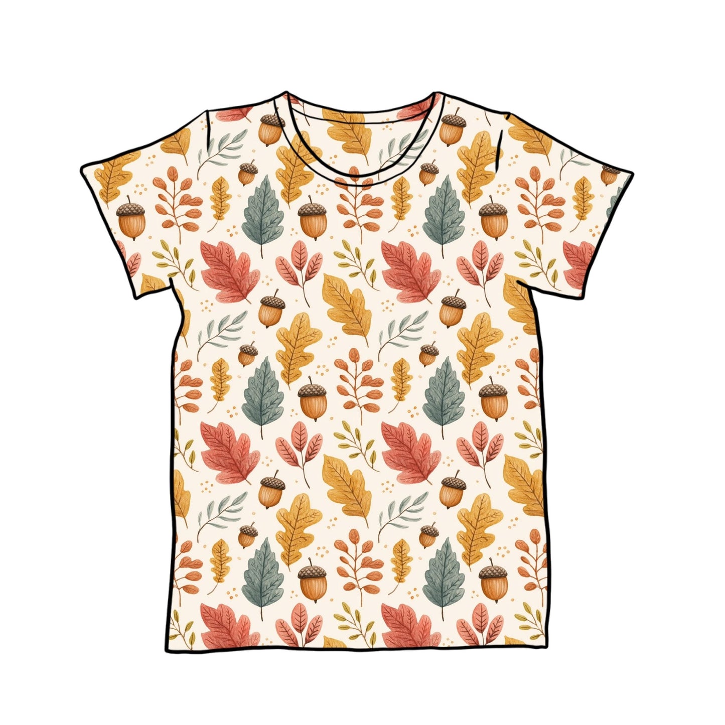 Acorns and Leaves Child & Baby T-Shirt - Short or Long Sleeve
